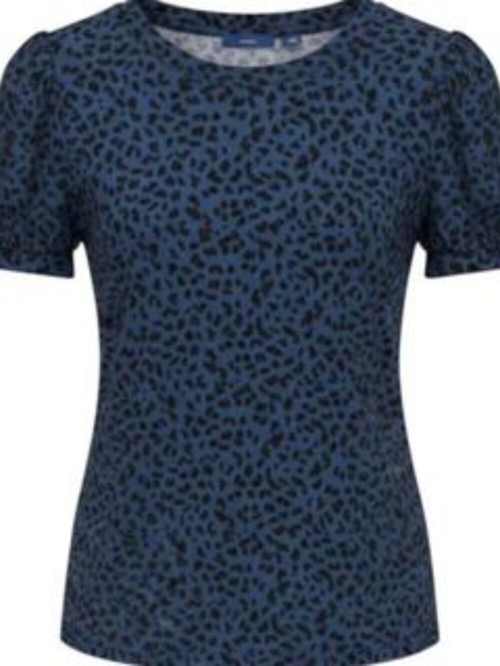 Apt. 9 Navy Petite Leopard Print Top PM